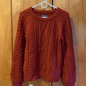 Cranberry colored sweater